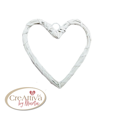 DEO741715, CUORE IN LEGNO INTRECCIATO GRIGIO 40CM